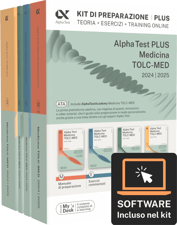 Alpha Test Plus Medicina TOLC-MED - Kit di preparazione Plus